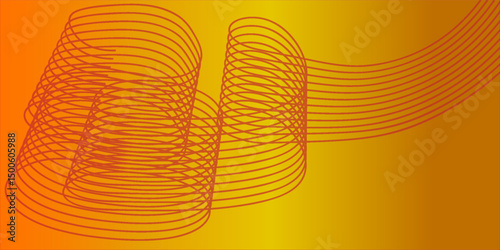 Modern abstract background with flowing light lines. Digital technology concept. Vector illustration.