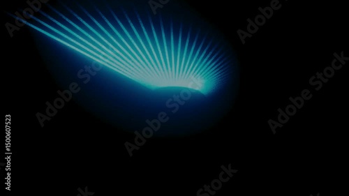 abstract blue background with rays