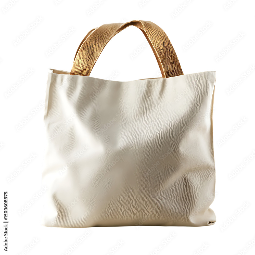 Minimal Canvas Bag with Crisp Lines and a Smooth Ma Isolated on Transparent Background Minimal Canvas Bag with Crisp Lines and a Smooth Ma Isolated on Transparent Background