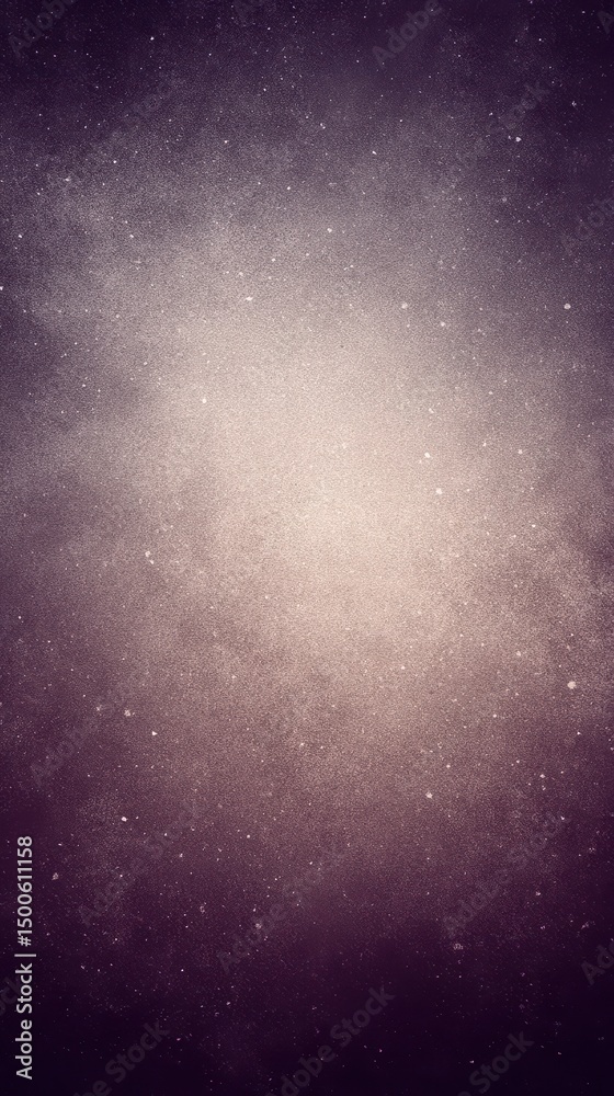 Obraz premium A glowing galaxy-like expanse with countless tiny stars and a radiant center, blending deep purples, pinks, and whites in a cosmic scene.