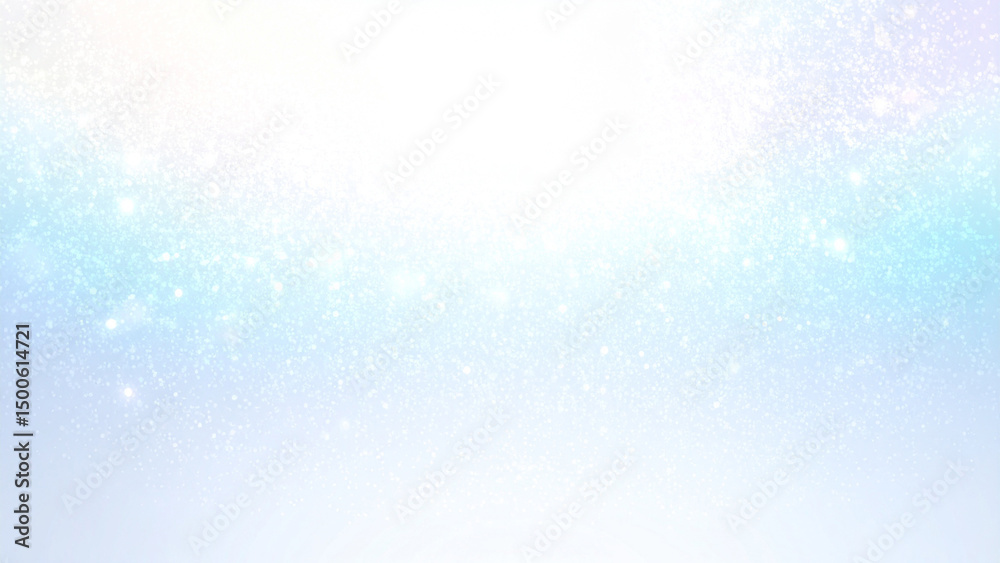 Fototapeta premium 幻想的な水色の光の背景素材