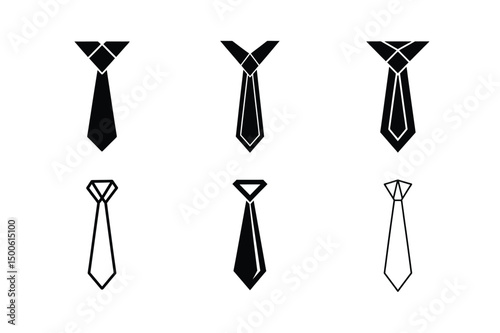 businesswear tie vector flat modern style