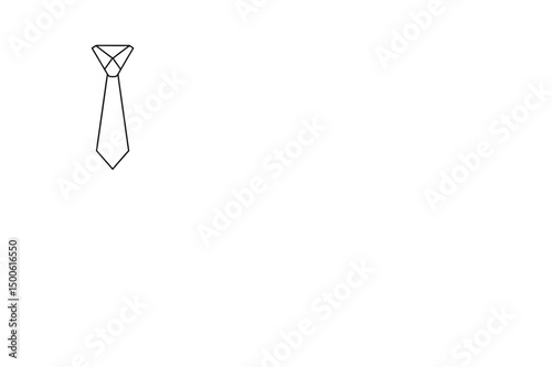 business tie formal wear icon vector