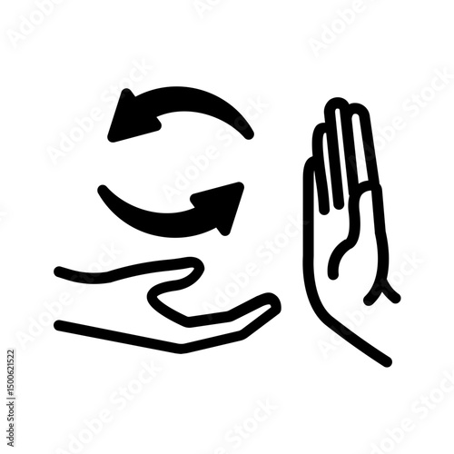 Vector solid black icon for 