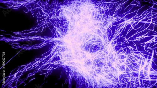abstract blue fractal