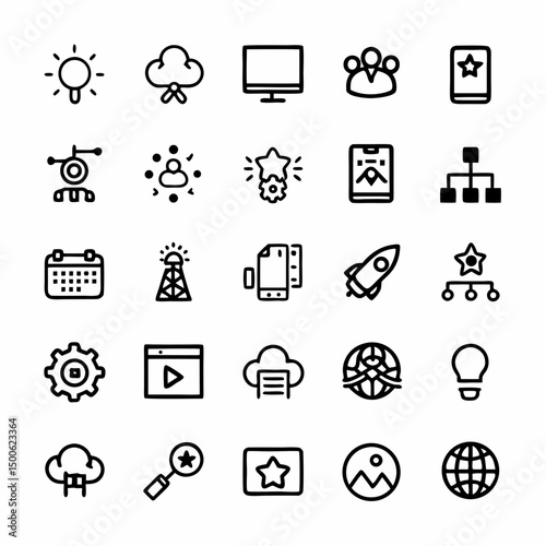 Create a bold, vector illustration of a digital transformation process, emphasizing speed and innovation.