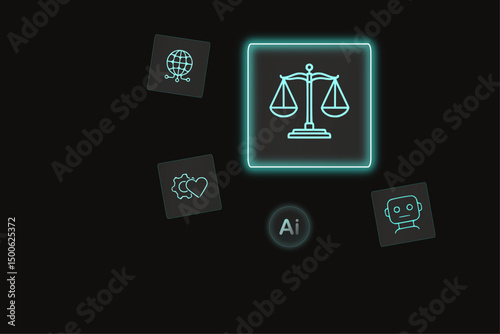 AI ethics or AI Law concept. Creating inclusive and diverse datasets for ethical machine learning outcomes