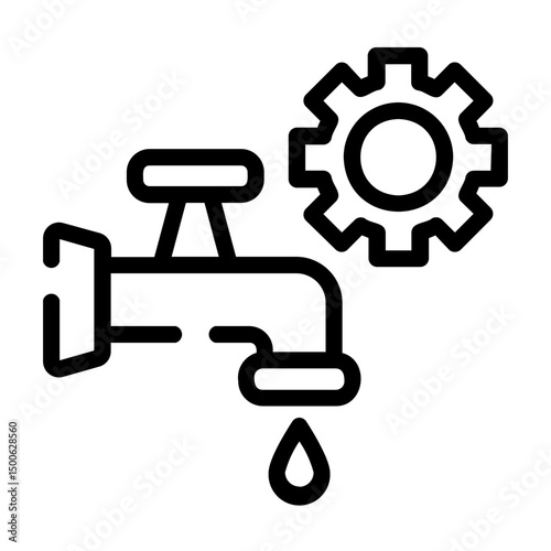 water tap Line Icon
