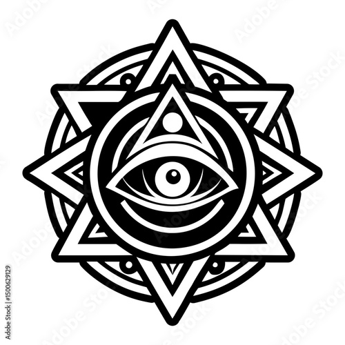 A filled style icon of awakening symbol