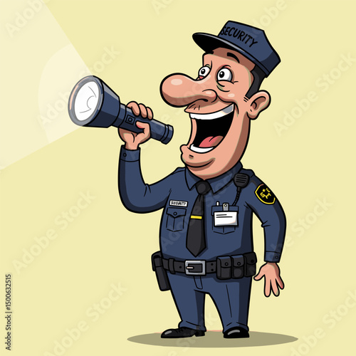 A flat icon logo with a whistle and handcuffs combination.