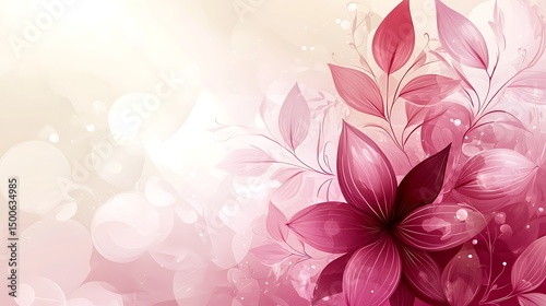Romantic floral background image