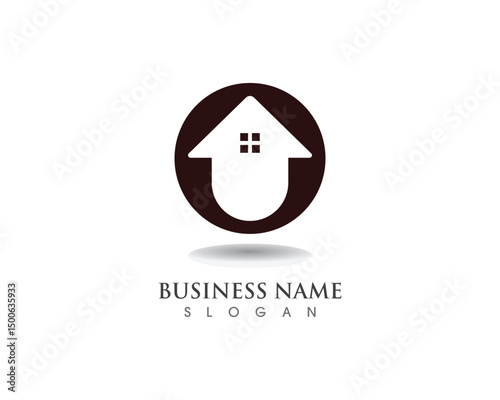 Home sweet home logo and symbol vector