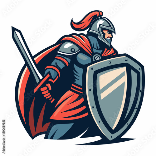 Create a bold, vector illustration of a tank hero in a military GI uniform, emphasizing strong lines and impactful design.