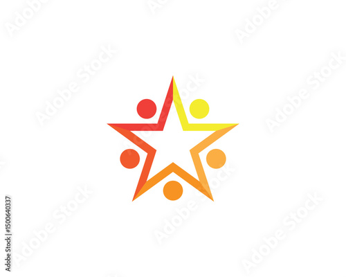 Star logo vector icon illustration design