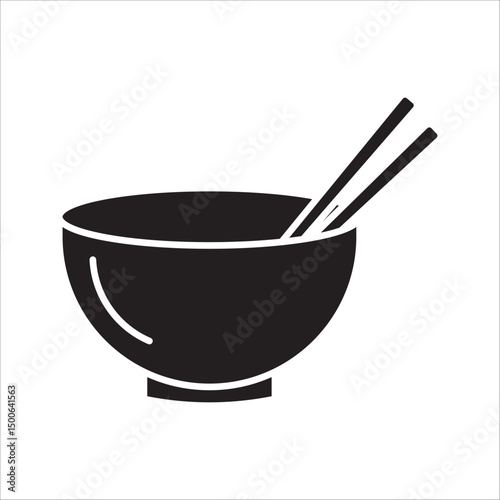  Empty bowl icon. Salad bowl isolated on white background. Vector illustration. on white background