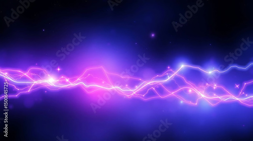 Lightning Bolt Pink Purple Abstract