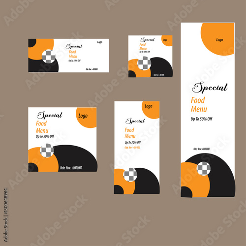Professional Web Banner Design Template, Creative Web 
Banner Design Template