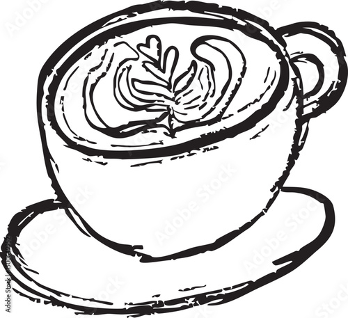 Hand Drawn Coffee Shop Elements. Hand drawn coffee shop elements featuring cups, beans, tools, and decor—perfect for cafe branding, menus, stickers, and creative projects.