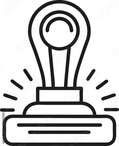 Hand-drawn vector illustration of a pencil drawing a creative idea with a light bulb icon symbol of innovation and technology