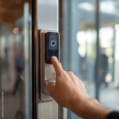 AI-driven facial recognition system for secure access control in sensitive locations.