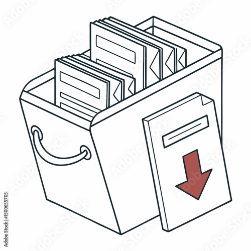 download icon , vector, white bg