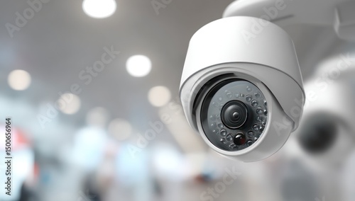High-tech home security system with AI-based facial recognition to monitor and protect entrances.
