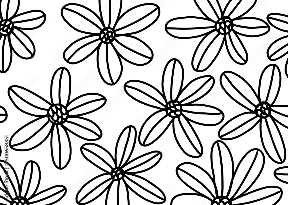 Obraz premium seamless pattern with flowers