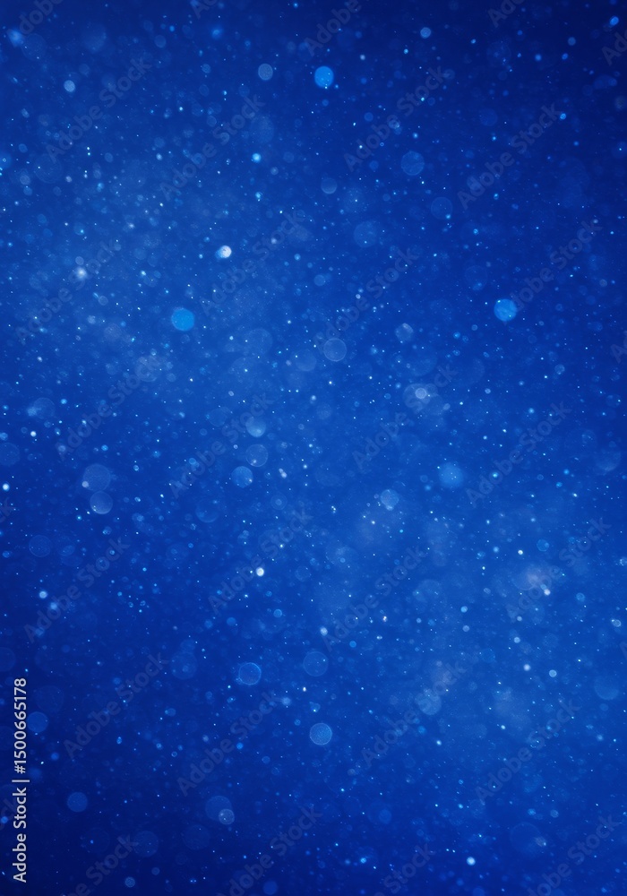 Fototapeta premium Abstract Blue Background With Bokeh Light And Sparkling Dust Photo