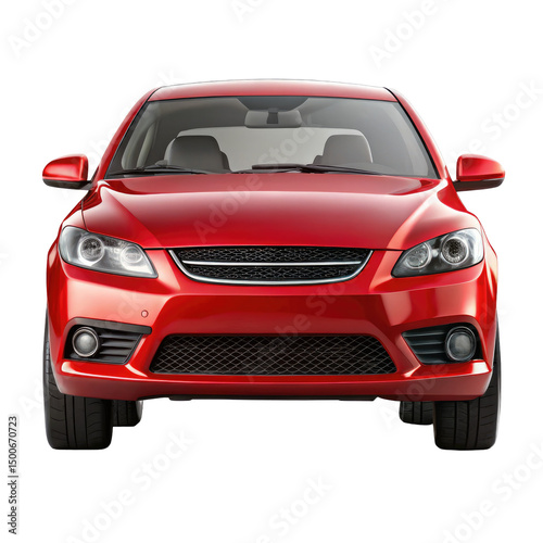red car front view