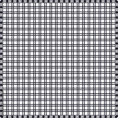 Fishnet or lattice with dots in edges