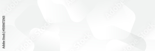 Abstract pattern white geometric banner design background.
