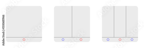 vector illustration of a set Lighting Switch
