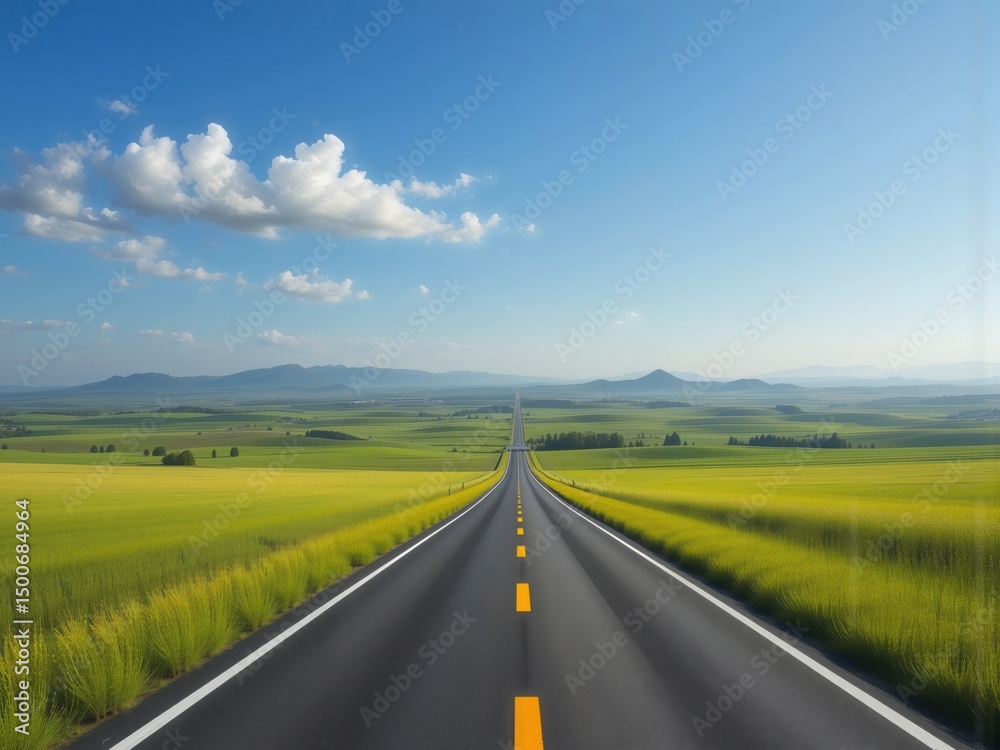 Fototapeta premium road in the field