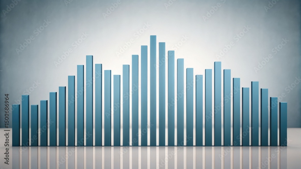 Fototapeta premium Data visualization trends analysis business sector infographic display modern office aerial view performance insights