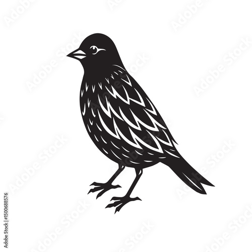 bird icon vector illustration silhouette 