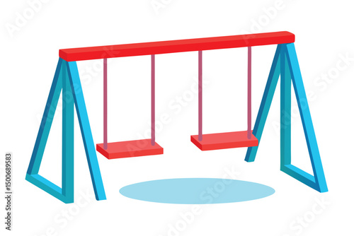 Colorful Playground Swings Ready for Fun