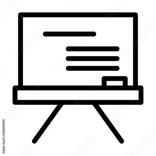 blackboard line icon