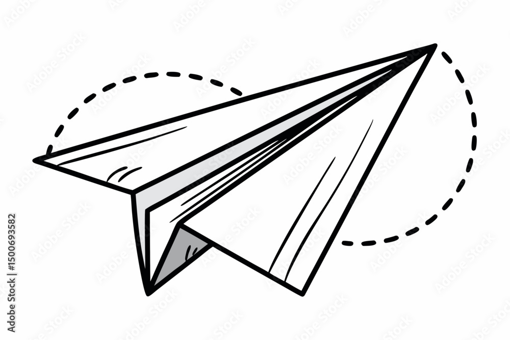 Fototapeta premium paper plane icon