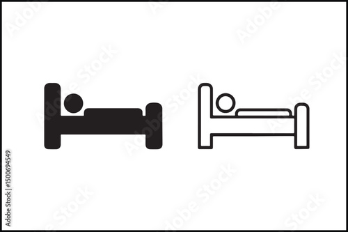 Bed Minimal Silhouette Design