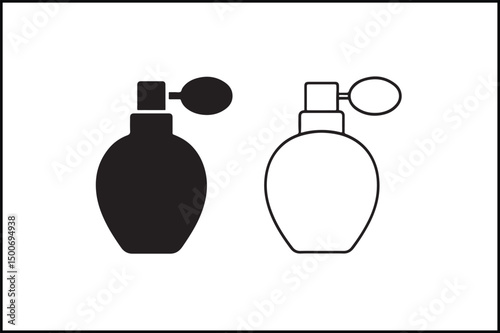 Perfume Bottle Minimal Icon Design