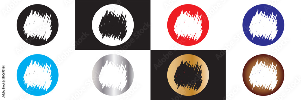 Lottery scratch card graphic elements.  sketchy uneven  frames patterns assortment. Vector for websites, mobile interfaces, presentations, banner, background visual branding etc. Vector illustration. 