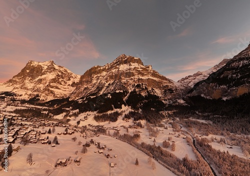 Sunset in Grindelwald