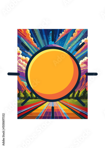  the ball can be described by a position vector p. This vector extends from the origin of a coordinate system to the point P. The center of the ball, c, is itself a position vector.
Defining the Ball 