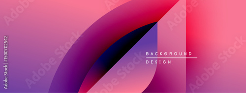 Abstract gradient background. Purple, pink, red hues blend smoothly. Minimalist design with text elements present. Modern aesthetic.