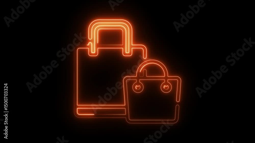 Lock icon on black background representing security and business travel 4k video