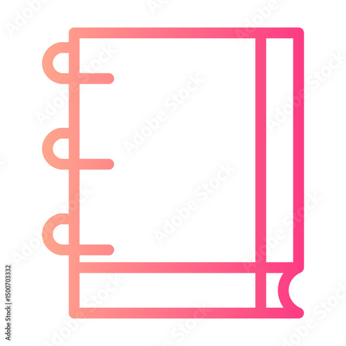notebook gradient icon