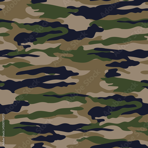 camouflage seamless pattern on background