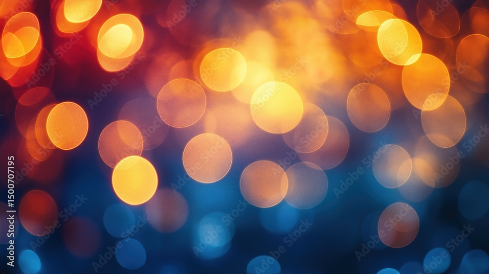 Fototapeta premium Vibrant light streaks dance in darkness, a dreamy fusion of color and motion