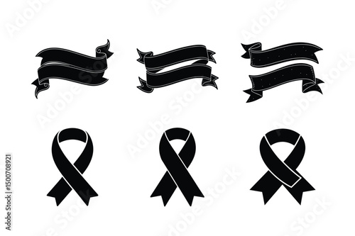 Professional Award Ribbon Vector Illustration
