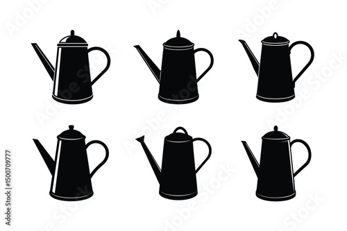 Classic Gardening Kettle Silhouette